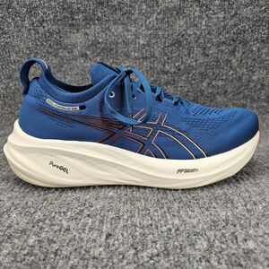 Asics Gel-Nimbus 26 Mens Size 9.5 Rich Navy Faded Orange Athletic Running Shoes